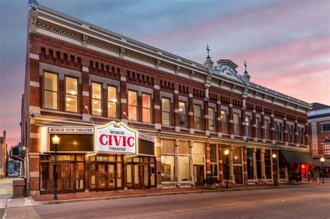Muncie civic theater - Dec 5, 2023 · Muncie Civic is now in their 88th Season providing East Central Indiana with a variety of high qu 216 E Main St, Muncie, IN 47305 · 765-288-7529 Muncie Civic Theatre was founded in 1931 and is one of the oldest civic theatres in the state and is located in one of the oldest theaters in the country. 